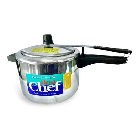 Panela De Pressão Aluminio 4,5 Litros Polido Bon Chef - 1