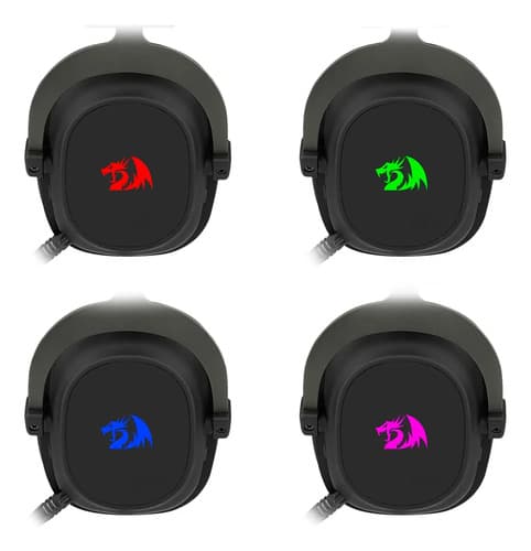 Headset Gamer Redragon H510-pro Zeus Rgb Wireless 7.1 53mm Preto (novo Com Caixa Aberta) - 10