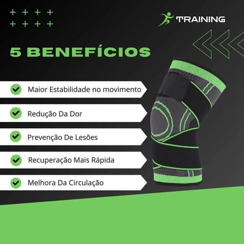 Joelheira De Compressão Ortopédica Ajustável Alívio Dor Tensor Aleatória Único - 6