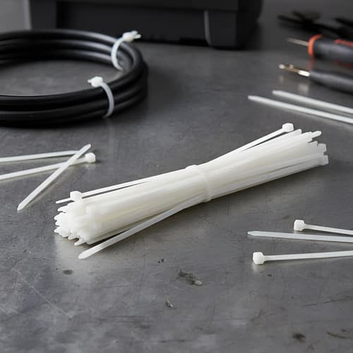 Abraçadeira Em Nylon 400mm X 5,0mm 100 Unidades Branco Branco - 2