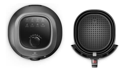Air Fryer Fritadeira Sem Óleo Elétrica Electrolux 6,5l Family Cesto Removível Com Timer 1700w De Potência Eaf50 Grafite Efficient Por Rita Lobo - Excelente (Recondicionado) 127v - 5