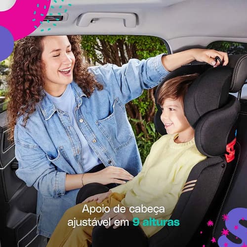 Cadeirinha Cosco Kids, Progress, 0 A 36kg, Cinza Mescla Cinza/preto - 4