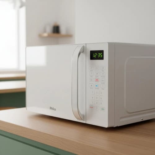 Micro-ondas Philco 20l Branco Pintura Limpa Fácil Pmo23b 220v - 2