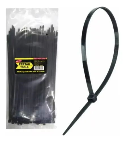 Enforca Gato Abraçadeira Nylon 3,6 X 200 Mm 20 Cm 10000 Un  Preto - 2