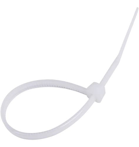 Kit Abraçadeiras Nylon Enforca Gato 4,6mm X 300mm - 100 Unid Cor Branca - 4