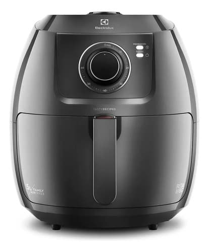 Air Fryer Fritadeira Sem Óleo Elétrica Electrolux 6,5l Family Cesto Removível Com Timer 1700w De Potência Eaf50 Grafite Efficient Por Rita Lobo - Excelente (Recondicionado) 127v - 1