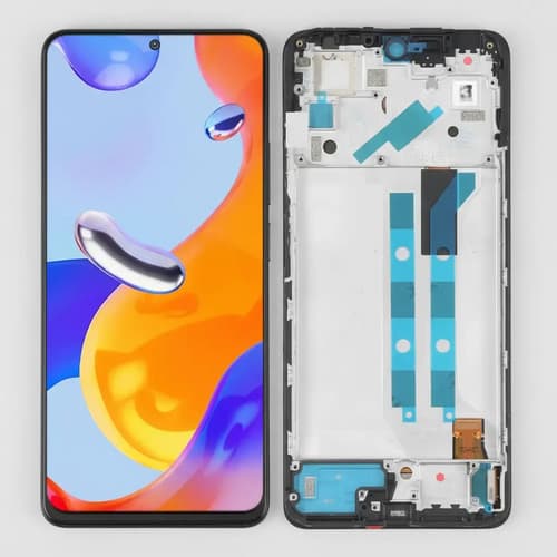 Tela Frontal Display Compatível Redmi Note 11 Pro S/aro Preto - 3