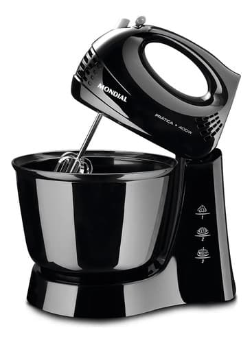Batedeira Prática Mondial Preto 400w B-44-b 220v - 1