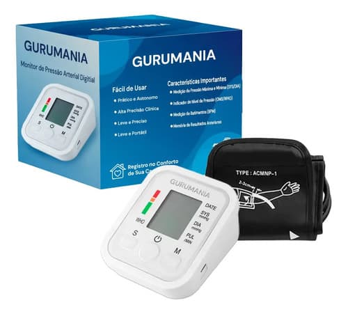 Tensiômetro Digital De Braço Vovô Saúde Braco Memória 99 Resultados Branco - 6