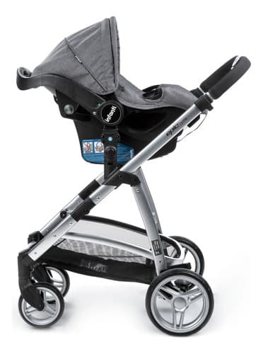 Carrinho De Bebê De Paseio Travel System Infanti Epic Lite Ts Trio Grey Classic Prateado - 5
