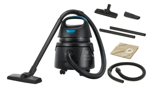 Aspirador De Pó E Água Electrolux Compacto Potente Função Sopro 1400w 12l Total 5l Útil Protetor Térmico Awd01 Preto/azul 127v - 1