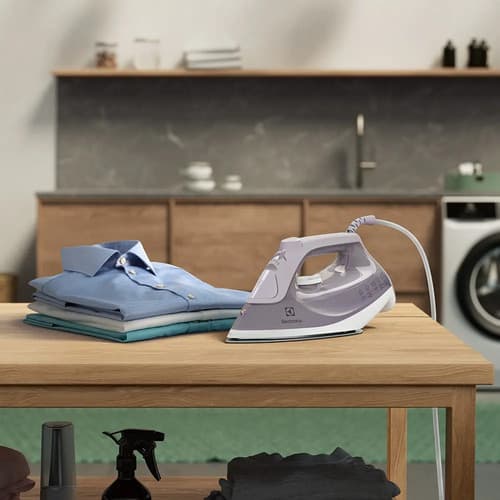 Ferro De Passar Seco E Vapor Electrolux Base Cerâmica Glissium Vapor Vertical Extra Alta Capacidade 1500w Cabo 1.80m Esi50 Lavanda 127v - 7