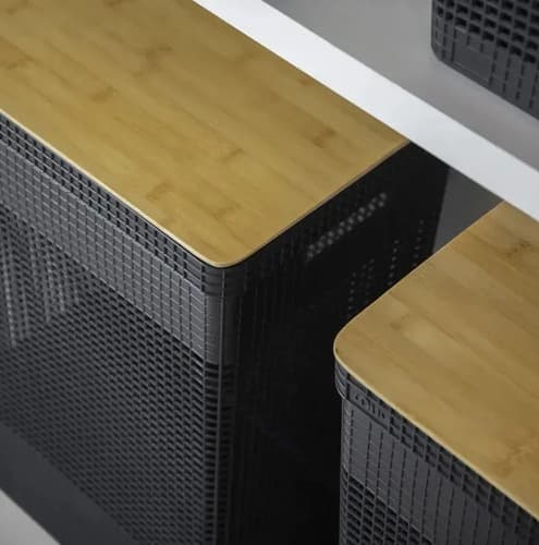 Ou Grid Bambu 49l Bege Preto - 2