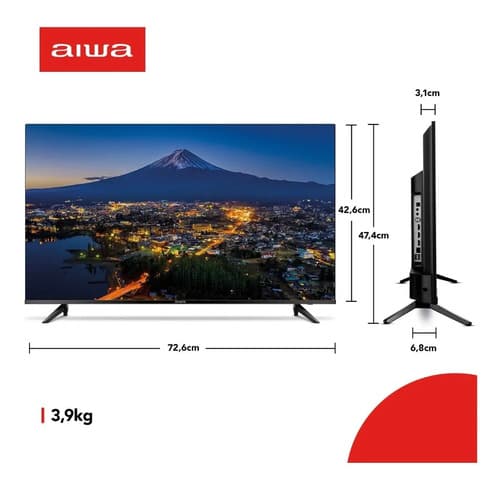 Smart Tv Aiwa 32 Android Hd Borda Ultrafina Hdr10 Dolby Áudio Aws-tv-32-bl-02-a (novo Com Caixa Aberta) - 10