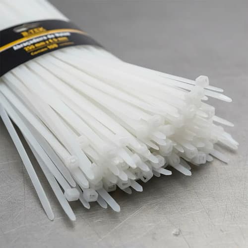 Kit 500 Abraçadeiras Nylon Enforca Gato Fita Cinta Branco Branco - 5