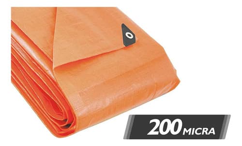 Lona Reforçada Vonder Polietileno Laranja 12 M X 8 M - 5