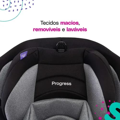 Cadeirinha Cosco Kids, Progress, 0 A 36kg, Cinza Mescla Cinza/preto - 11