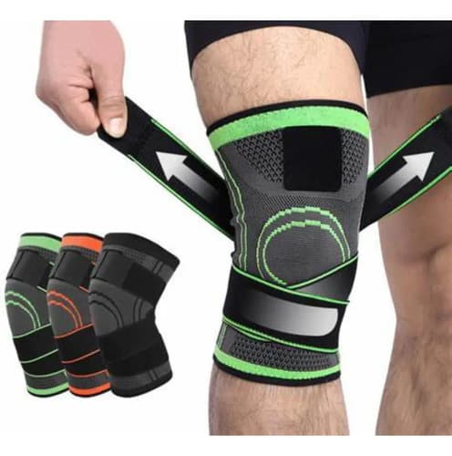 Joelheira De Compressão Ortopédica Ajustável Alívio Dor Tensor Aleatória Único - 1