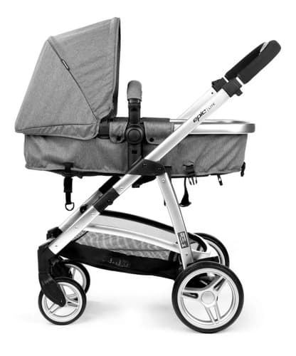 Carrinho De Bebê De Paseio Travel System Infanti Epic Lite Ts Trio Grey Classic Prateado - 3