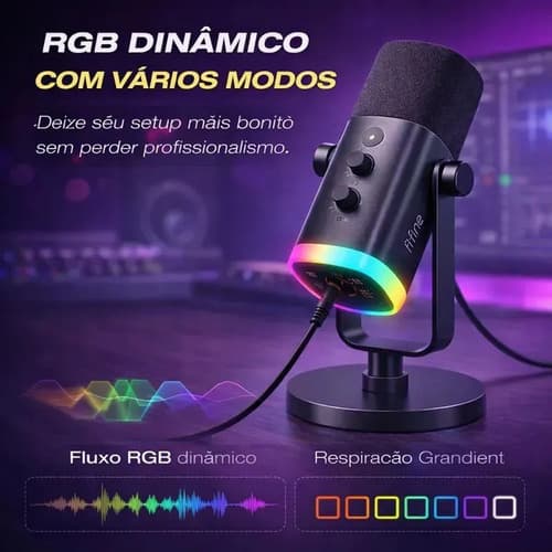 Microfone Fifine Usb/xlr Am8 Dinâmico Cardioide Cor Preto - 7