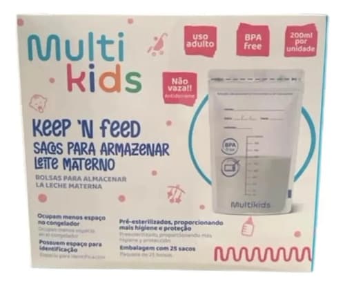 Saco P/ Armazenar Leite Materno Keep N Feed 25un Multikids - 3