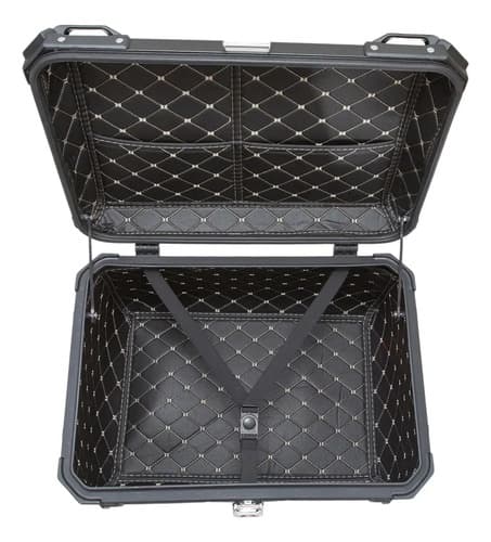 Bau Moto Bauleto Universal 65l Traseiro Para 2 Capacetes Preto - 5