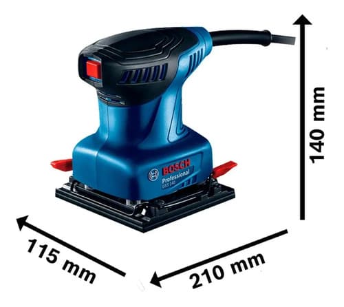 Lixadeira Profissional Orbital Bosch Professional Gss 140 Azul 220v - 10