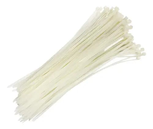 Abraçadeira De Nylon 4,8x300mm Com 100 Unidades Flex Lotus Cor Branco - 1
