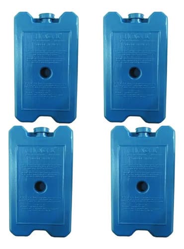 Placa Gelo - Gel Reutilizável 200ml Kit C/ 4 Unid 12x6x2,5cm Cor Azul - 1