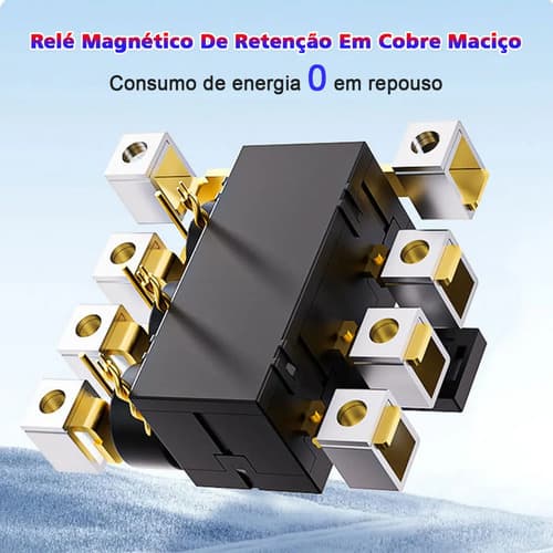 Medidor Energia Trifásico Led Digita 110v 80a Proteção 85/29ov Digital Sobretensao, Sobrecorrente Multifuncional Protecao Contra Fu Ga Teste De Temperatura 220v - 7