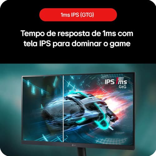 Monitor Gamer LG Ultragear 27 Ips, 180hz, 1ms (gtg), Nvidia G-sync , Amd Freesync, Hdr10, Srgb 99% - 27gs60f-b (novo Com Caixa Aberta) Preto 127/220v - 6