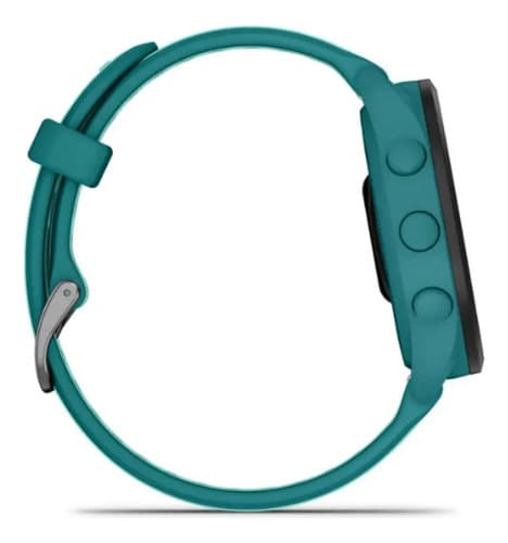 Relógio Garmin Forerunner 165 Music Amoled Turquoise 43 Mm C Caixa Azul-turquesa Pulseira Azul-turquesa Bisel Preto Desenho Da Pulseira Mesh (novo Com Caixa Aberta) Esportivo - 6