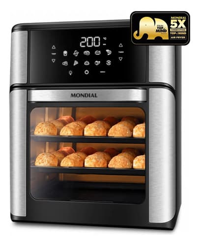 Fritadeira Air Fryer Forno Oven 12l, Mondial, 2000w - Afon-12l-bi - 1