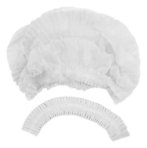 Touca Descartável Tnt Sanfonada C/ Elástico Medix 100un Cor Branco - 6