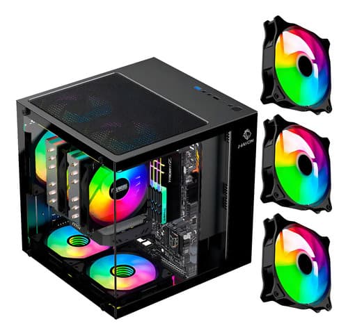 Gabinete Para Computador De Mesa Hayom Gb1787 Gb1787 Preto - 1
