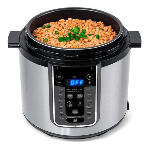 Panela De Pressão Elétrica 6 L Mastersteam Inox Midea Cor Cinza 127v - 8