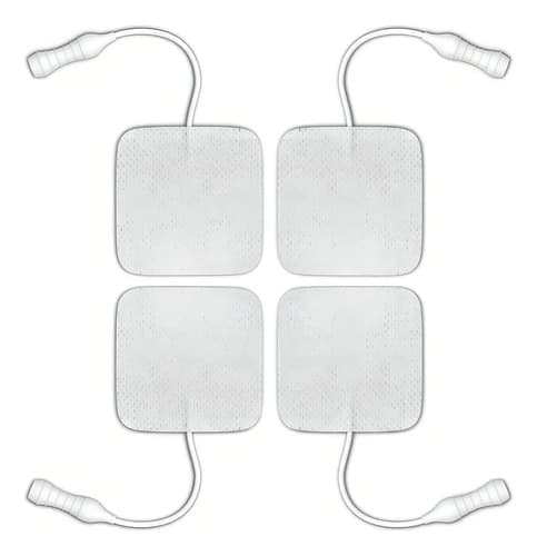 Eletrodo Adesivo Fisioterapia Eletroterapia 5x5 Cm - 4un Cor Branco - 5