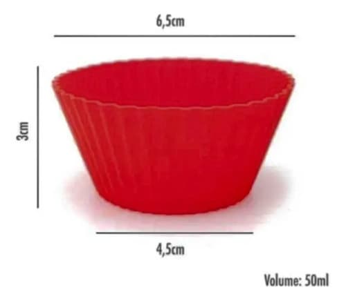 Forma Antiaderente 6 Cavidades + 6 Formas De Silicone - 7