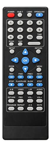 Controle Remoto Para Dvd Amvox Lx-80 - 1