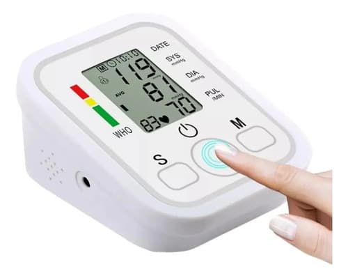 Tensiômetro Digital De Braço Vovô Saúde Braco Memória 99 Resultados Branco - 8