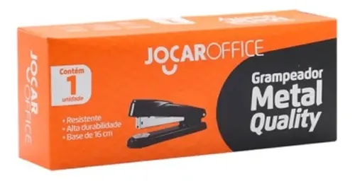 Grampeador Profissional Jocar Metal Quality 50 Folhas Grampos 24/6 26/6 23/8 - 3