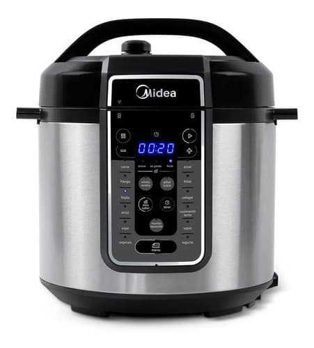 Panela De Pressão Elétrica 6 L Mastersteam Inox Midea Cor Cinza 127v - 1