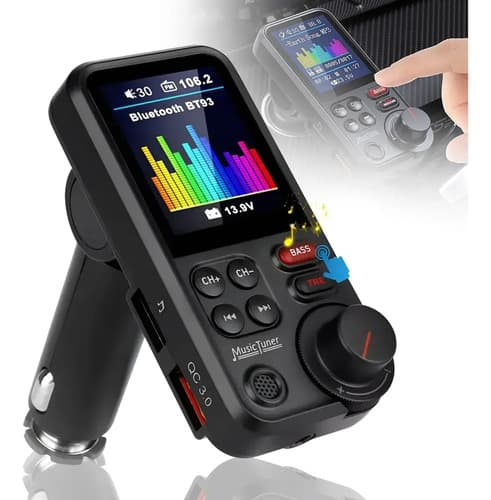 Adaptador Bluetooth Carro 12/24v Transmissor Cigarro Audio - 1