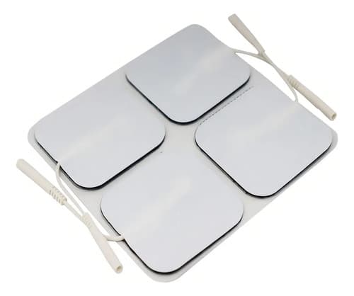 Eletrodo Adesivo Fisioterapia Eletroterapia 5x5 Cm - 4un Cor Branco - 4