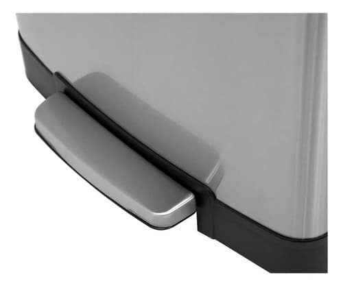 Lixeira Retangular Inox 50 Litros Com Pedal Vonder Cinza Cinza (inox) - 2