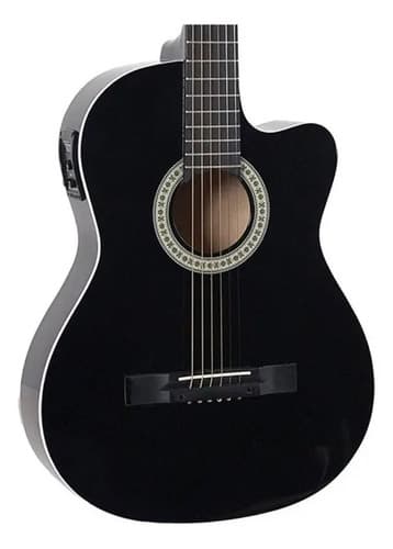 Violão Eletroacústico Giannini Sf-14 Ceq Cordas De Aço Preto Destro - 10