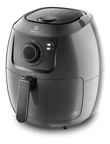 Air Fryer Fritadeira Sem Óleo Elétrica Electrolux 6,5l Family Cesto Removível Com Timer 1700w De Potência Eaf50 Grafite Efficient Por Rita Lobo - Excelente (Recondicionado) 127v - 3