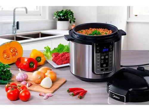 Panela De Pressão Elétrica 6 L Mastersteam Inox Midea Cor Cinza 127v - 5