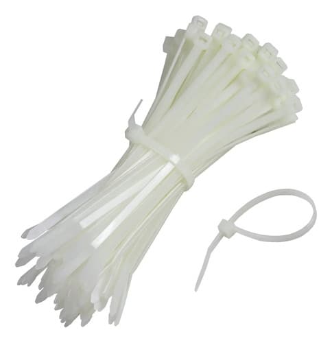 Abraçadeira De Nylon 39cm Diversas Cores Pacote C/ 200 Peças Branco - 2