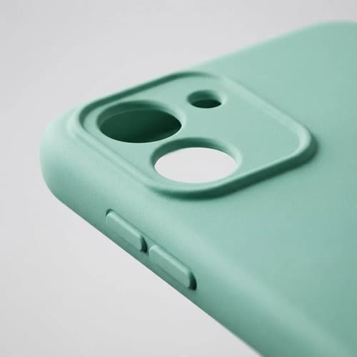 Capa Silicone Aveludada Compatível Moto G06 Verde Água / Menta - 3